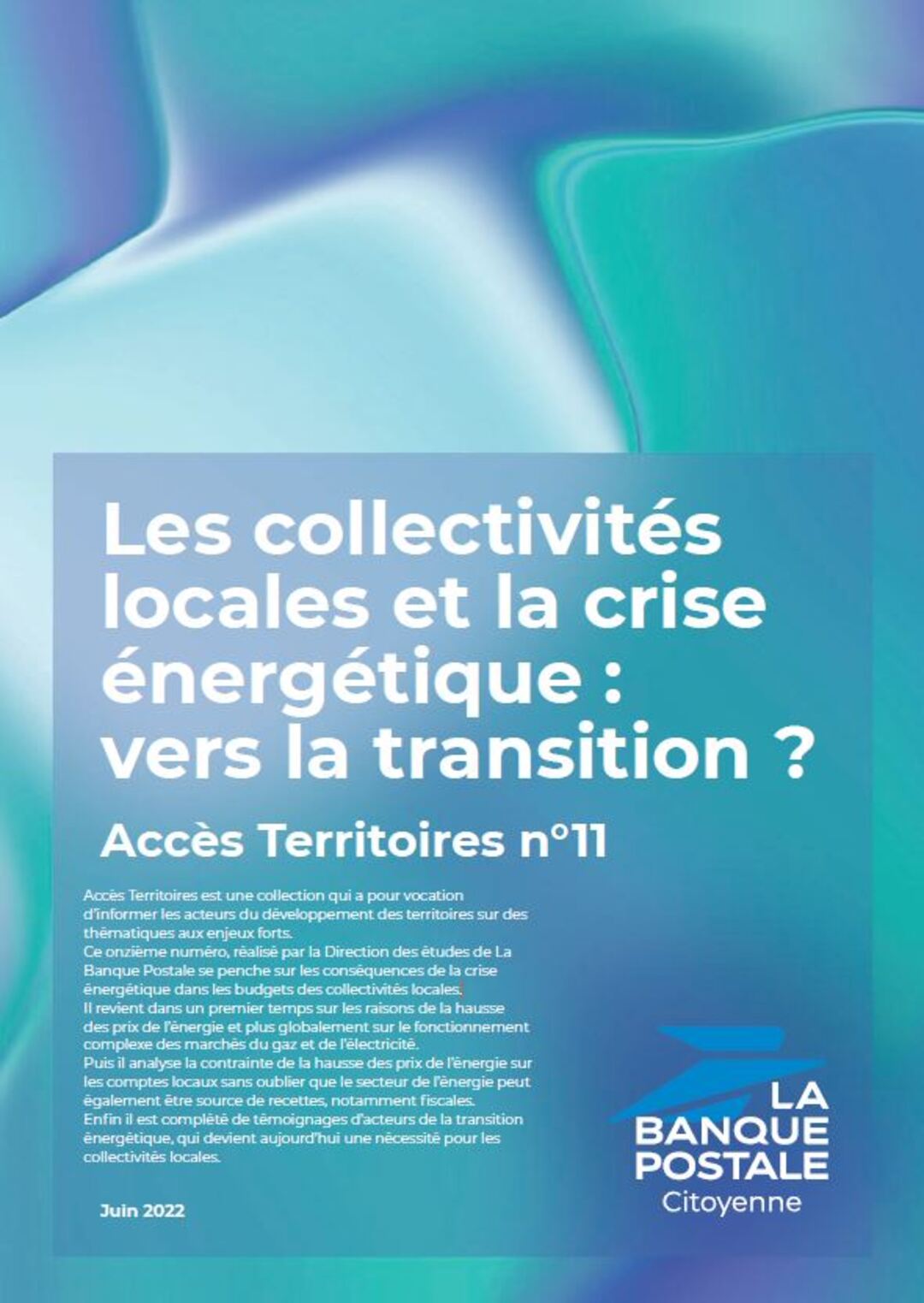 Les collectivités locales et la crise énergétique : vers la transition ? Le thème de cet Accès Territoires n°11.