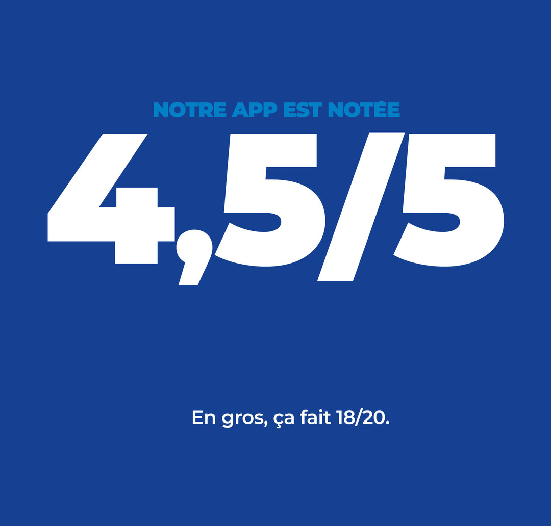 L'application mobile La Banque Postale est notée 4,5/5