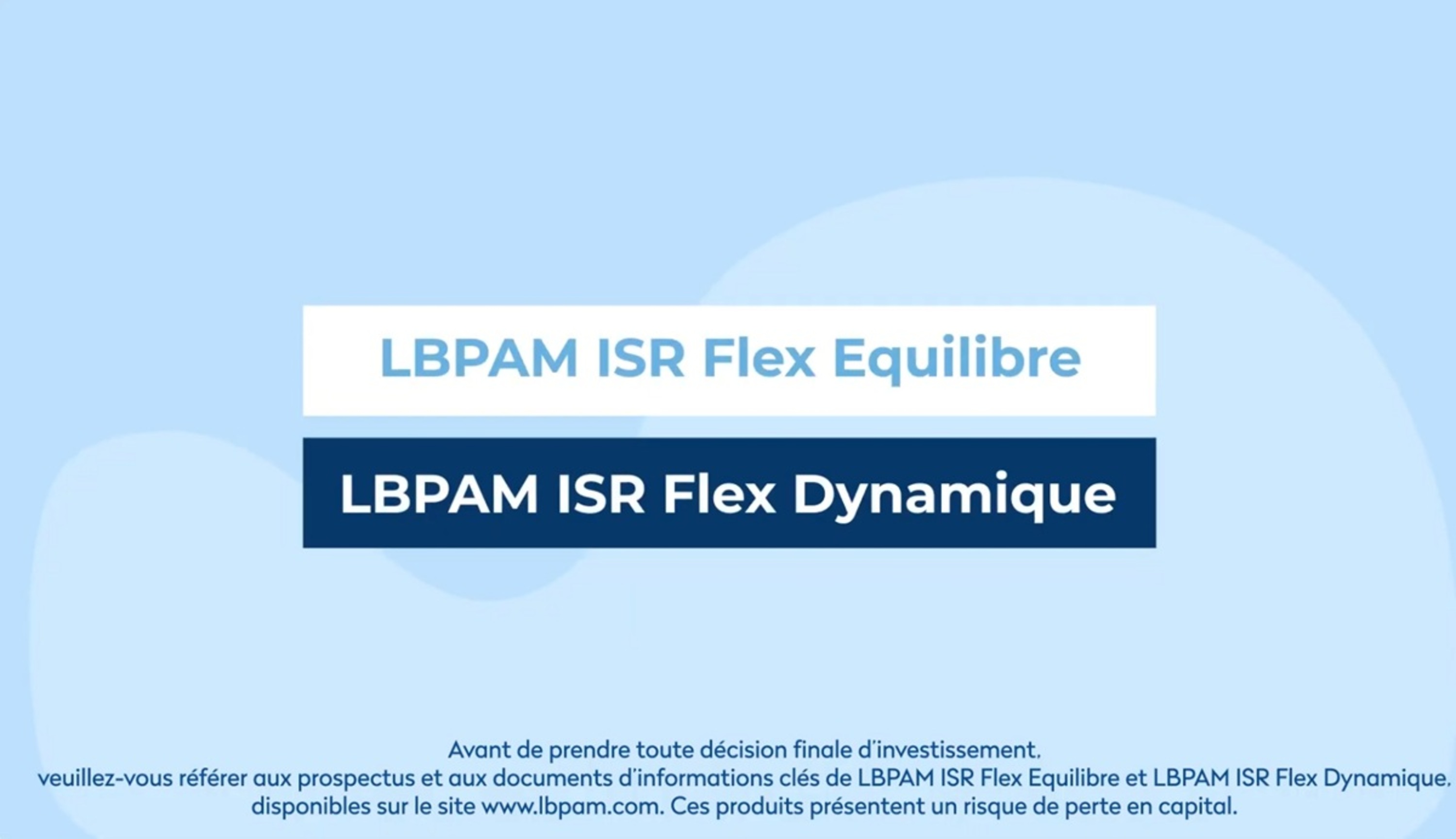 Vidéo LBPAM ISR Flex Equilibre et LBPAM ISR Flex Dynamique